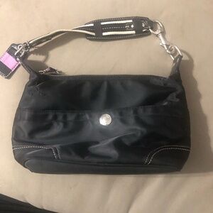 Coach Hampton  Black Shoulder Bag